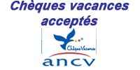 Chèques vacances accptés